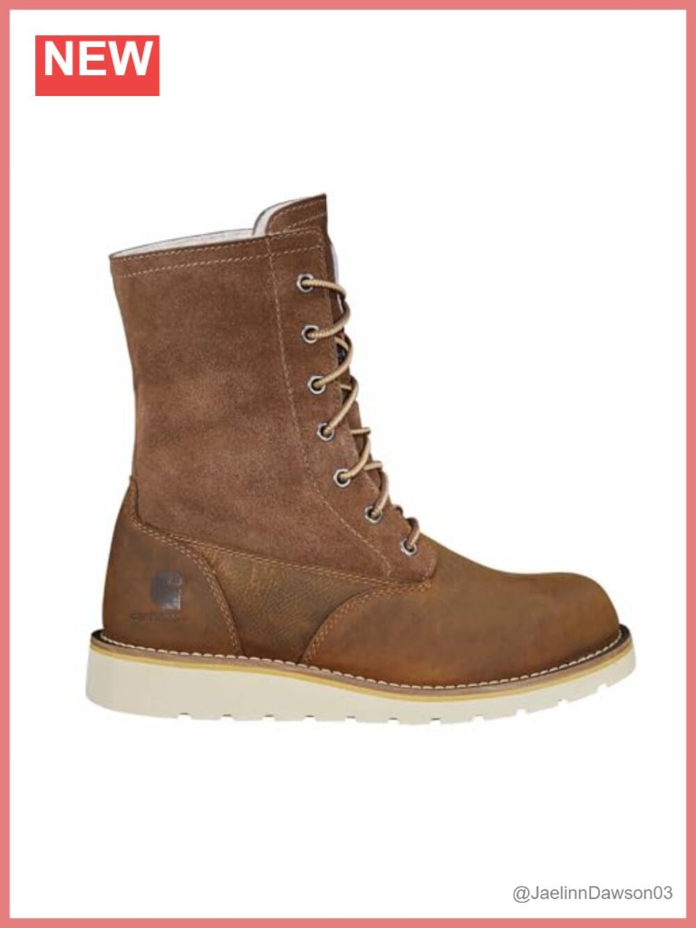 Waterproof Sherpa Lined Fold Down Winter Wedge Boot with Buckle